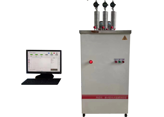 Macchina di prova HDT Vicat per materie plastiche controllata al computer con errore di temperatura massimo di ± 0,5 °C