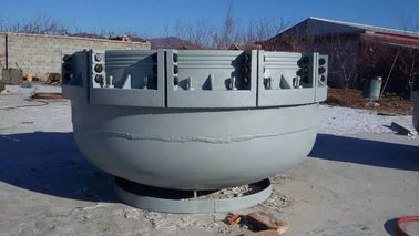 cappucci protettivi di plastica del tubo del φ 1600mm a metà rotondo la dimensione esteriore di forma 1900*950mm del vaso