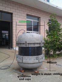 Tipo approvazione tripla della spina della struttura ISO9001 dei cappucci dei cappucci protettivi di plastica del tubo di 800mm