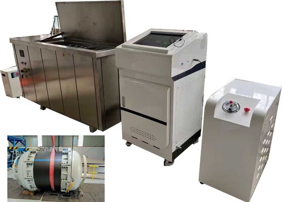 Macchina per prove di pressione idrostatica progettata per testare tubi e cilindri di recipienti a pressione in ambienti industriali