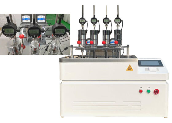 Soluzione HDT VICAT Testing Machine per testare la distorsione termica e le temperature di rammollimento Vicat nei processi di controllo