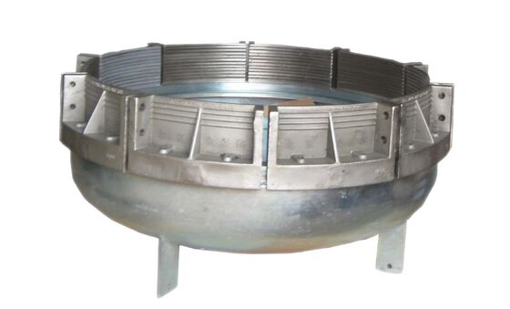 Cappucci terminali per tubi in plastica leggera con estremità di tenuta a forma di tamburo e superficie di contatto seghettata per una maggiore forza di serraggio