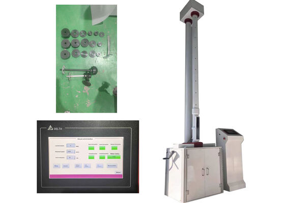 Attrezzatura per prove con martello a caduta con altezza di caduta regolabile ed energia d'impatto per applicazioni versatili di prove sui materiali