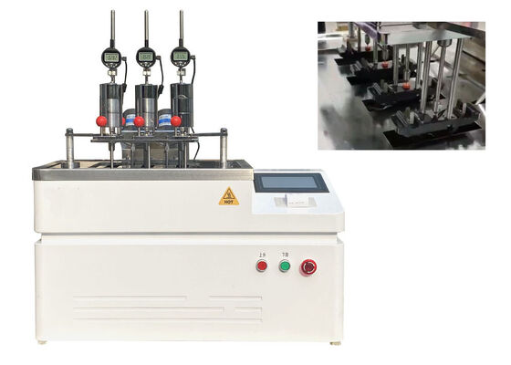 Soluzione HDT VICAT Testing Machine per misurare la temperatura di distorsione termica e il punto di rammollimento Vicat di campioni di polimeri
