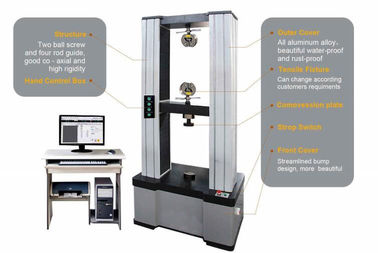 Allacci la forza massima universale elettronica della macchina di prova di allungamento XWW-100KN 100kn